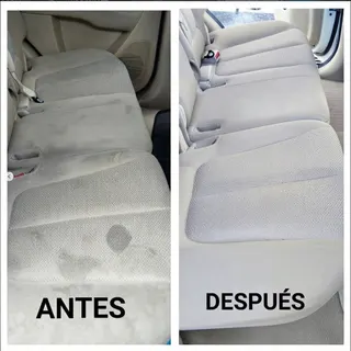 Resultado del servicio: Me lavaron toda la tapicería del carro y quedó como recién comprado